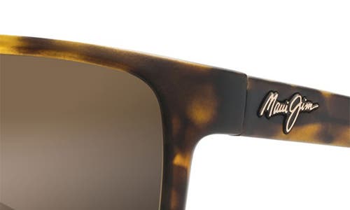 Shop Maui Jim Byron Bay 62mm Polarizedplus2® Sunglasses In Matte Tortoise/bronze