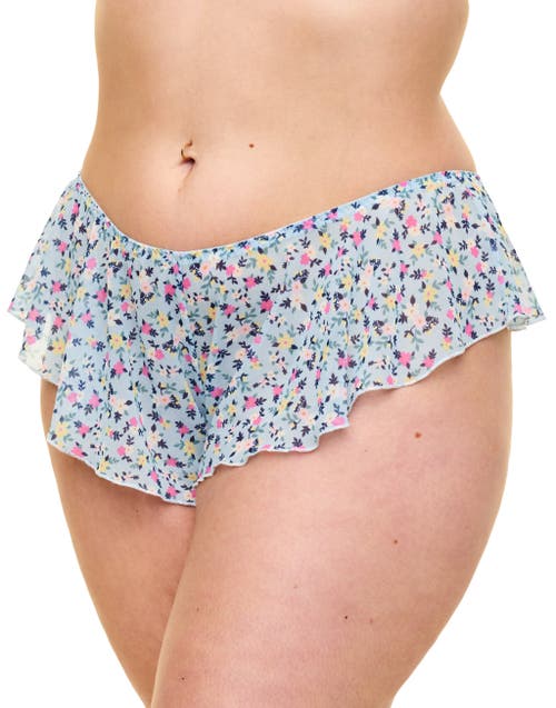 Shop Adore Me Graciela Cheeky Panties In Floral Blue