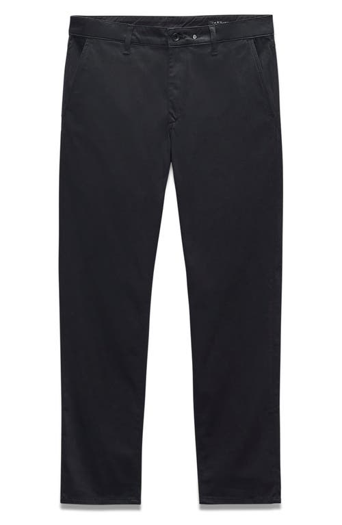 Shop Rag & Bone Standard Stretch Cotton Twill Chinos In Black