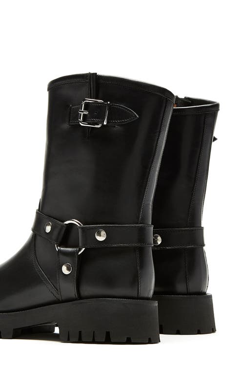 Shop La Canadienne Bara Waterproof Boot In Black Leather