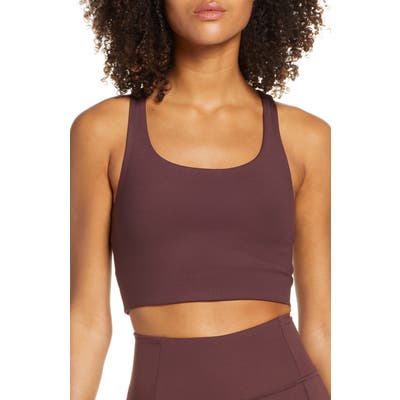 Girlfriend Collective Paloma Sports Bra, Brown