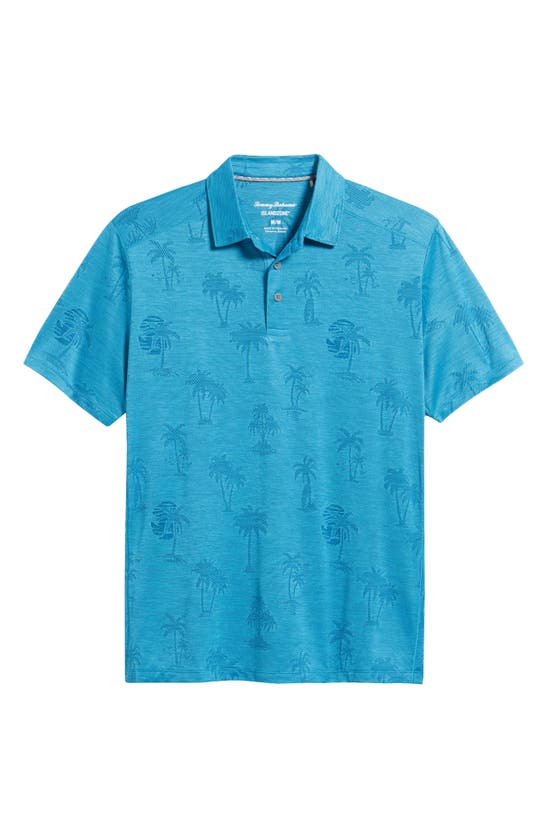 Shop Tommy Bahama Palm Coast Palmera Islandzone® Recycled Polyester Polo In Blue Allure