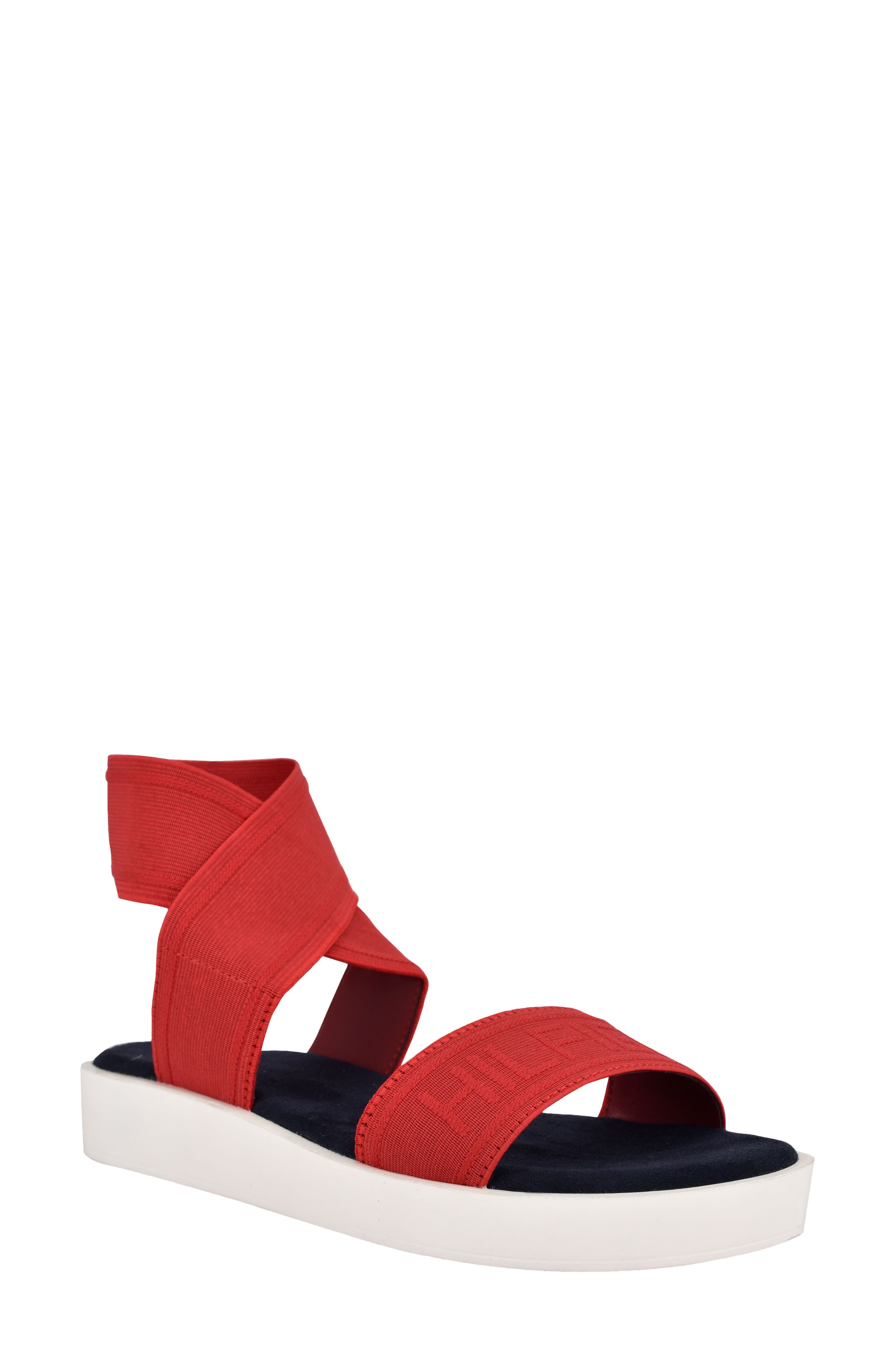 UPC 195182659488 product image for Women's Tommy Hilfiger Springi Ankle Strap Sandal, Size 8 M - Red | upcitemdb.com