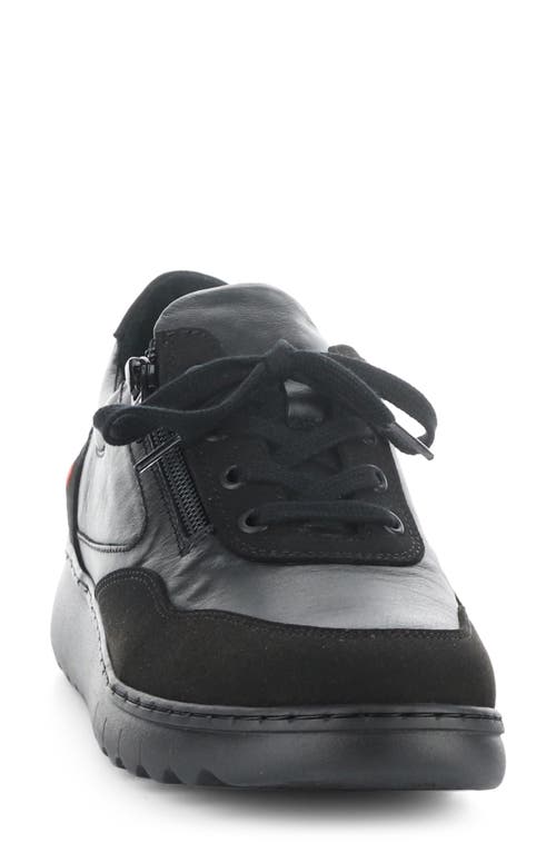 Softinos By Fly London Echo Sneaker In 000 Black Supple/suede