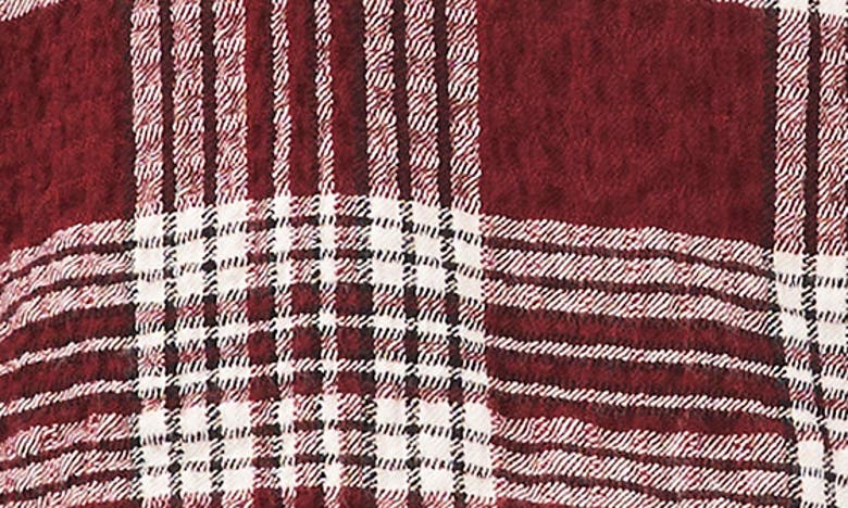 1.state Plaid Long Sleeve Top In Port