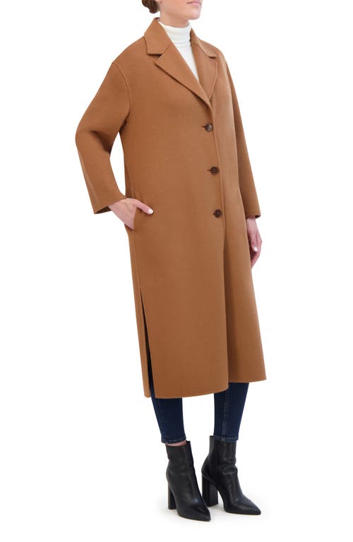 Rebecca Minkoff Double Faced Wool Refer Coat In Tan