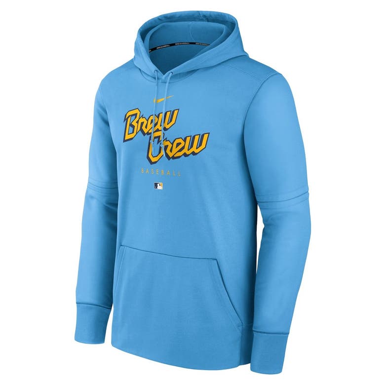 Nike Milwaukee Brewers City Connect Pregame Performance Pullover Hoodie At  Nordstrom in Blue