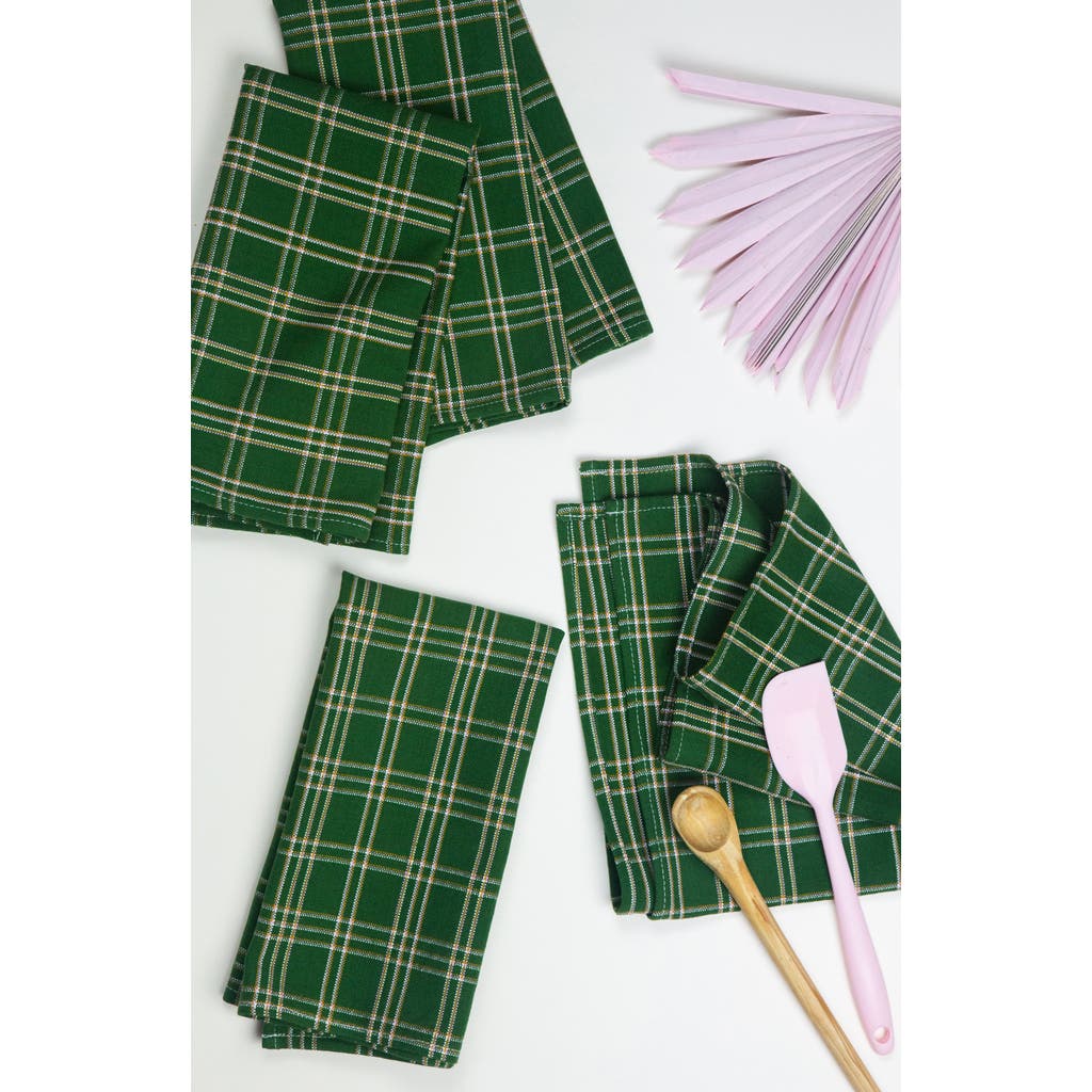 Archive New York Chiapas Forest Green Napkins, Set Of 4 In Green
