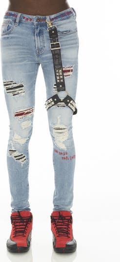 Leg harness over sales jeans