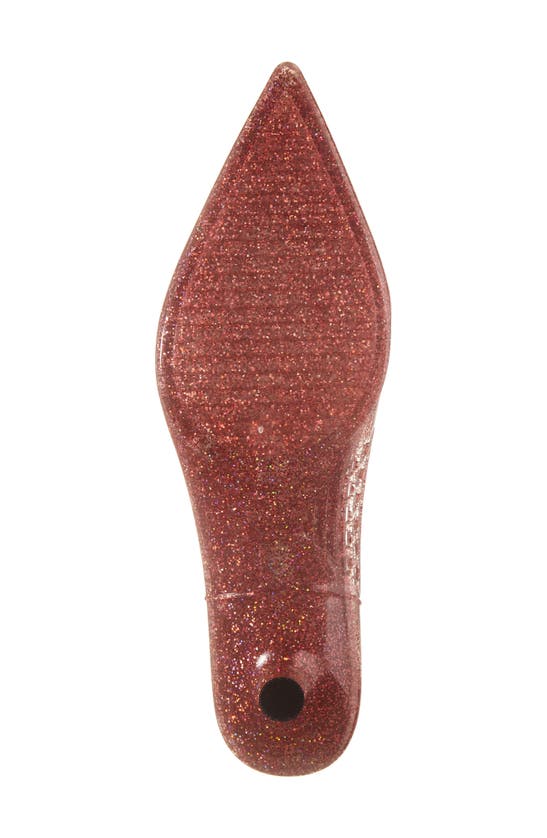 Shop Jeffrey Campbell Millenni Pointed Toe Kitten Heel Pump In Pink Iridescent Glitter