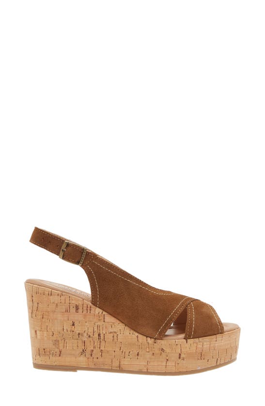 Cordani Danny Slingback Wedge Sandal In Clove Suede | ModeSens