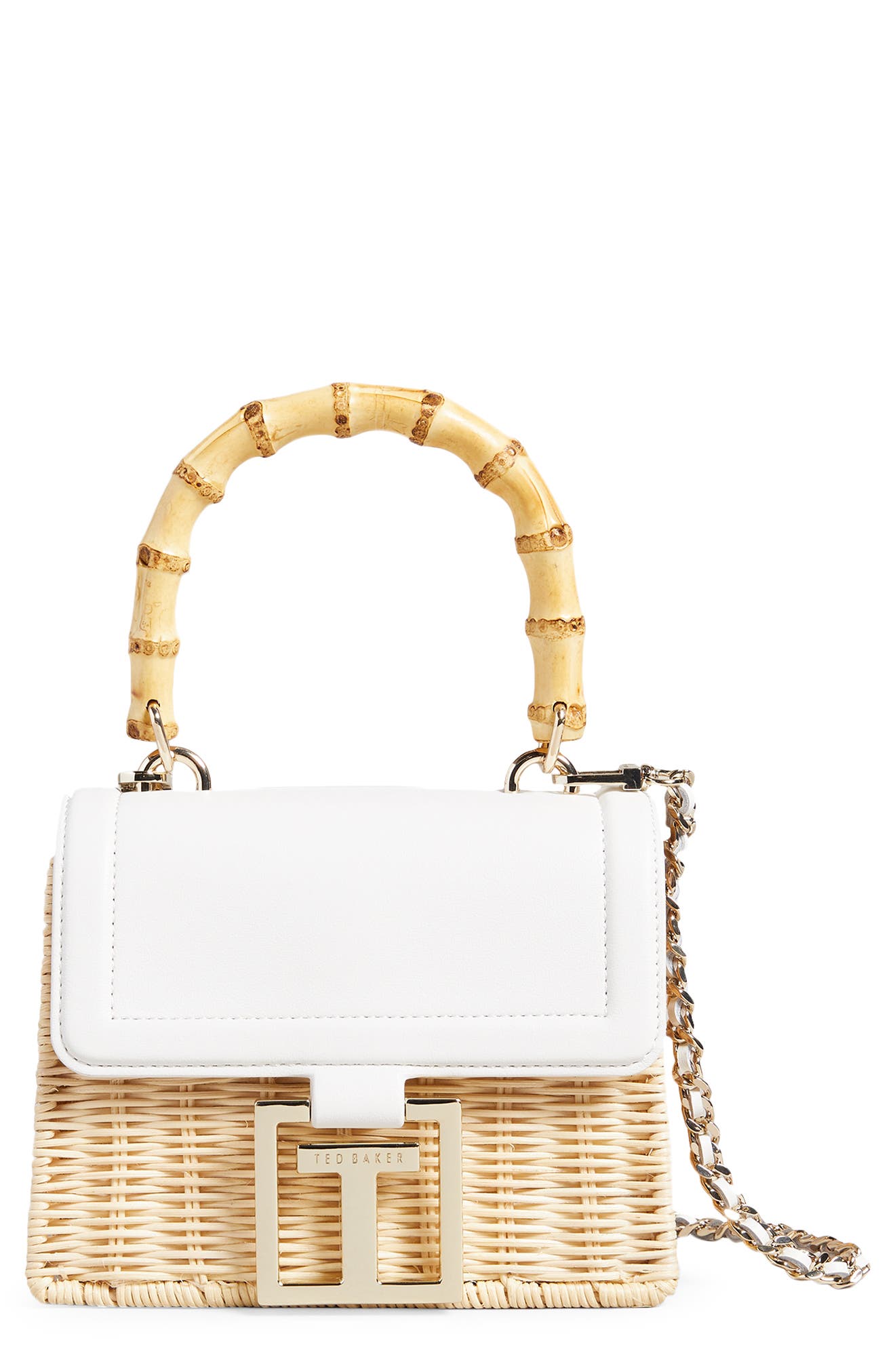 ted baker rattan bag