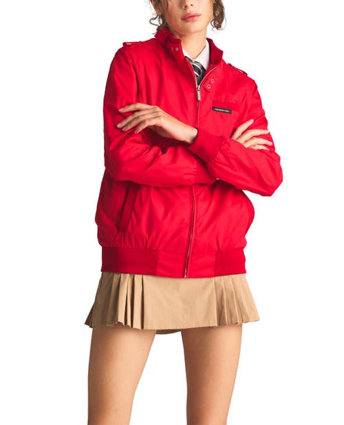 Members Only Classic Iconic Racer Jacket In Red