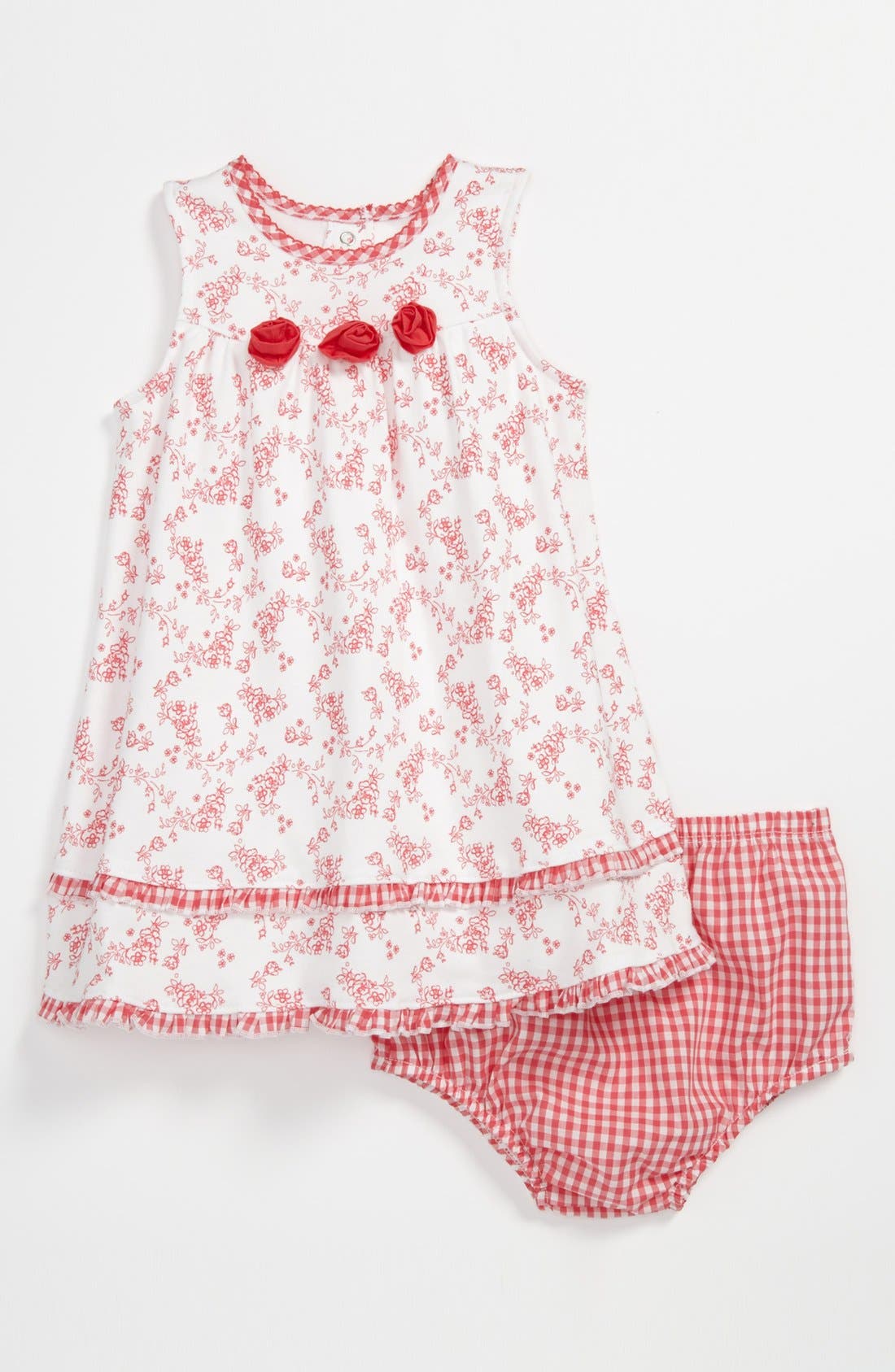 Little Me Rosette Dress & Bloomers (Baby) Nordstrom