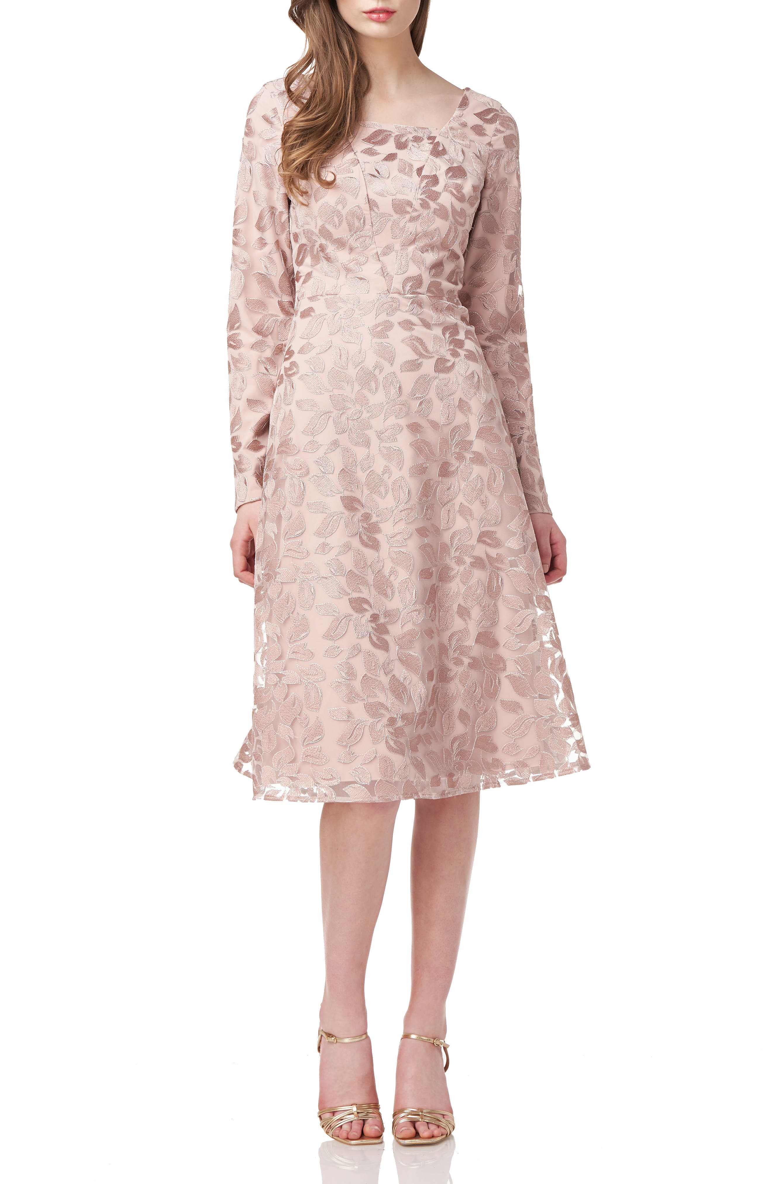 js collection embroidered dress