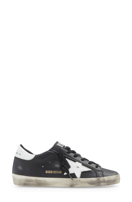 Golden Goose Super-star Low Top Sneaker In Black/white