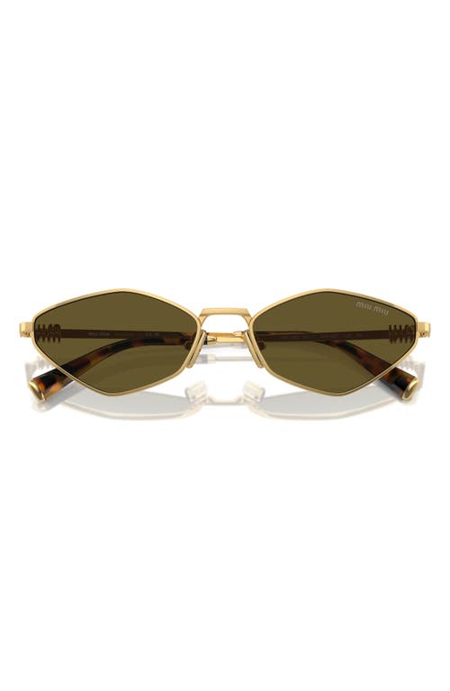 Miu Miu Women's Miu Mu 56zs 5ak09z Sunglasses In Gold