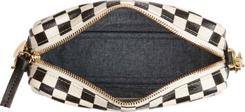 Bags, Iso Clare V Midi Sac Black White Woven Checkers
