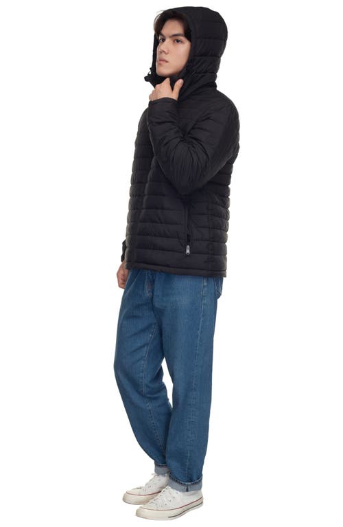 Shop Rokka&rolla Midweight Puffer Jacket In Black