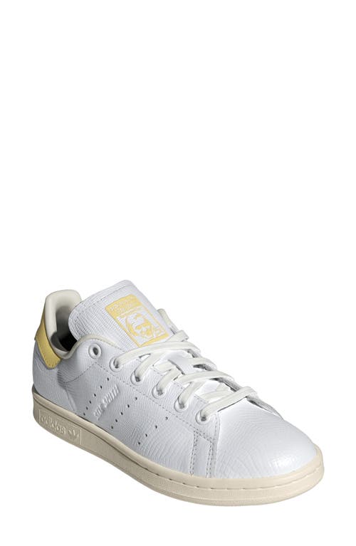 adidas Primegreen Stan Smith Sneaker White/Yellow/Off White at Nordstrom,
