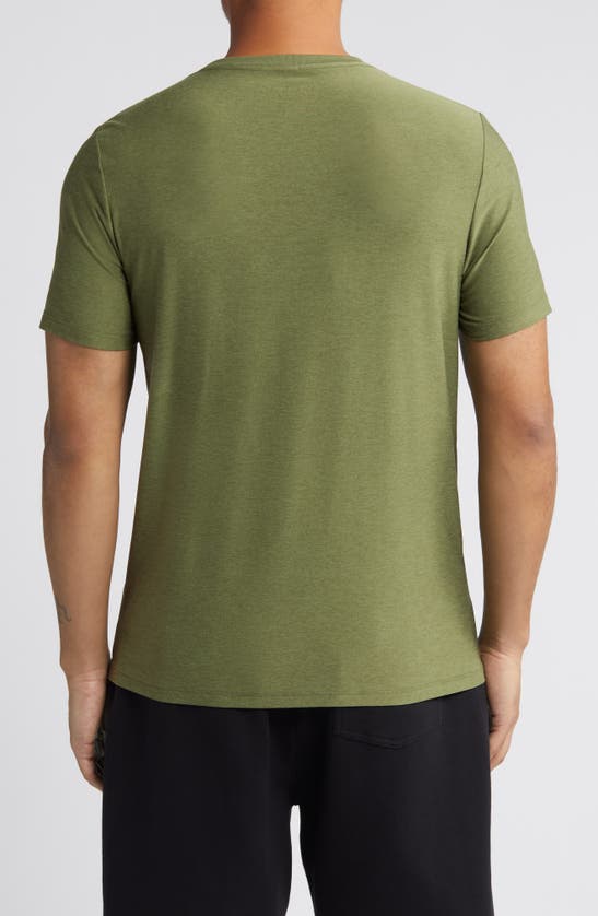 Shop Beyond Yoga Always Beyond 2.0 T-shirt In Moss Green Heather