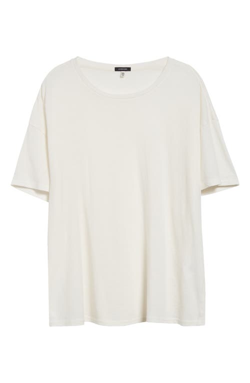 Shop R13 Boxy Seamless Cotton & Cashmere T-shirt In Cashmere White