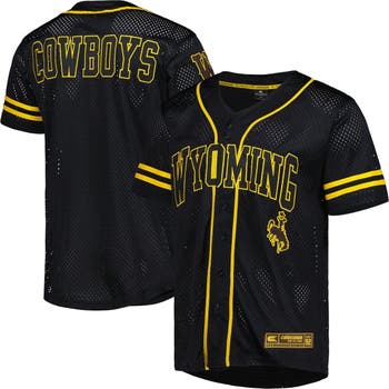Men's Colosseum White Georgia Tech Yellow Jackets Free Spirited Mesh Button-Up  Baseball Jersey