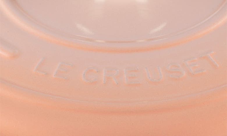 Shop Le Creuset 3 1/2-quart Signature Round Enamel Cast Iron French/dutch Oven In Peche