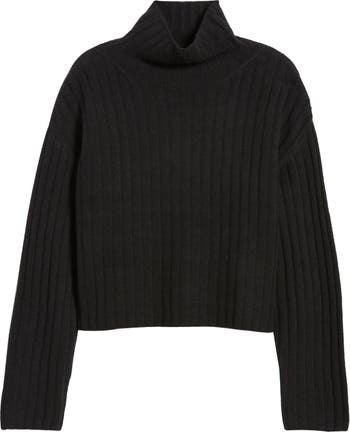 Cotton-Blend Ribbed Sweater