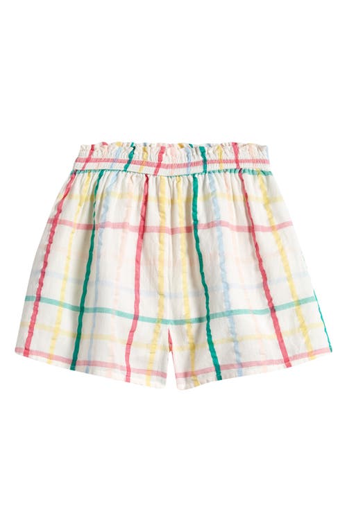 Tucker + Tate Kids' Windowpane Check Cotton Shorts In Blue Falls Tori Gingham