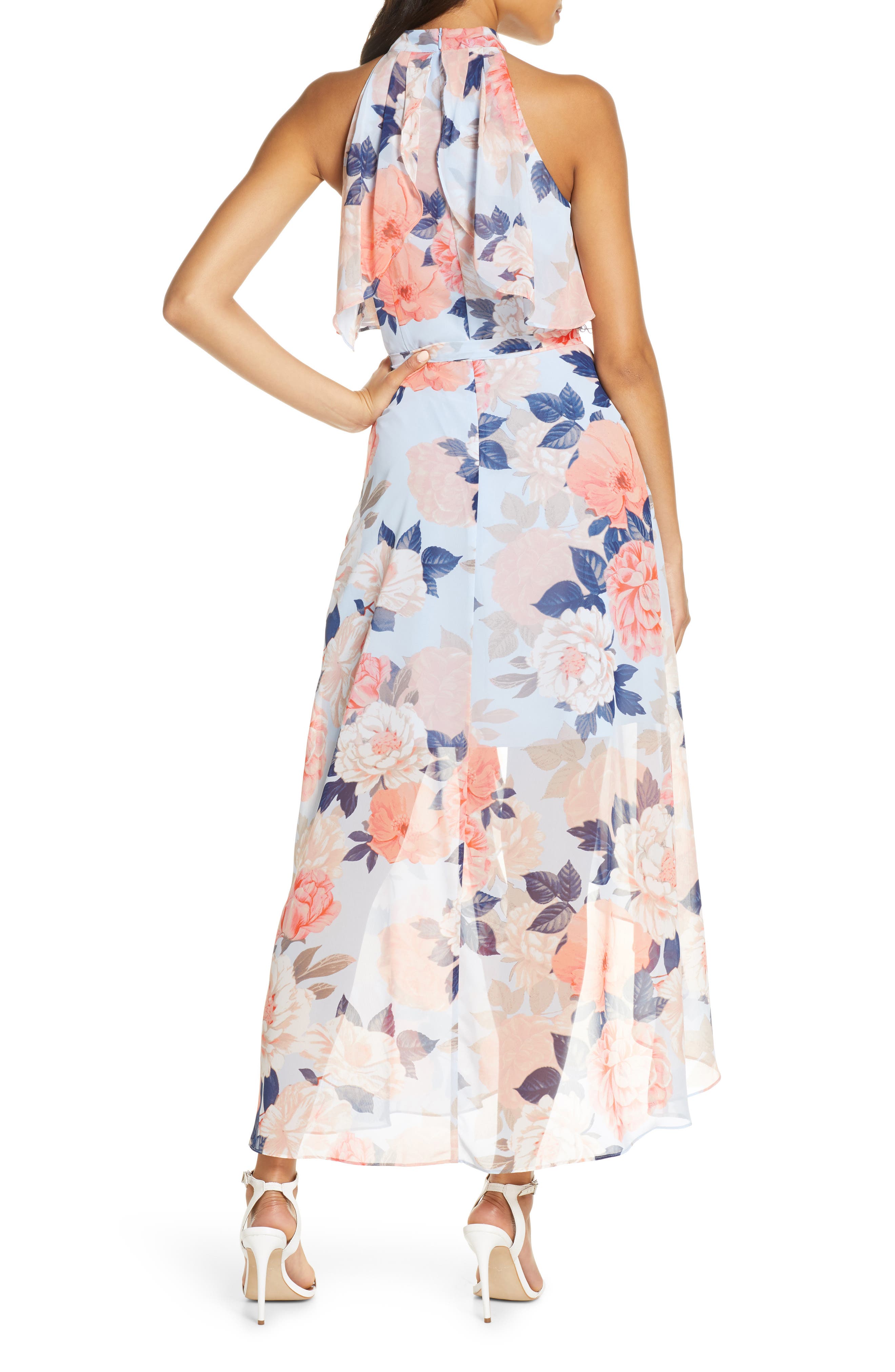 eliza j chiffon maxi dress