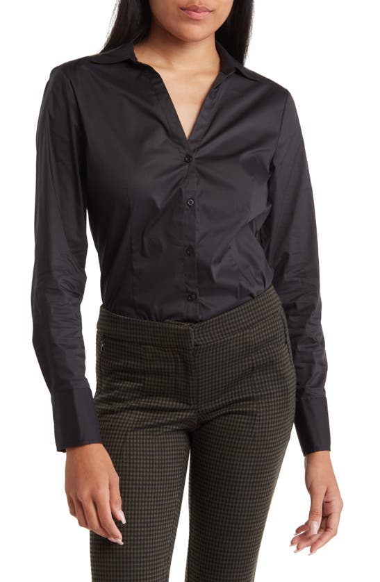 CALVIN KLEIN LONG SLEEVE BUTTON-UP BODYSUIT