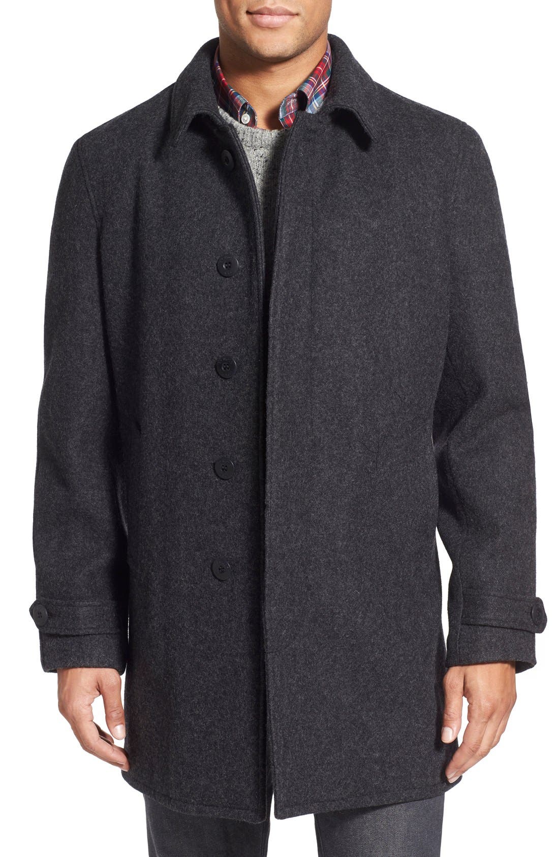 Schott NYC Wool Raglan Car Coat Nordstrom