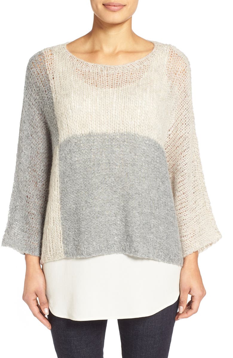 Eileen Fisher Colorblock Layering Sweater | Nordstrom