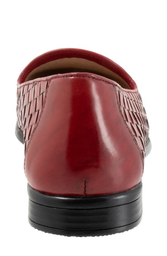 Trotters Liz Slip-on Loafer In Red Calfsk
