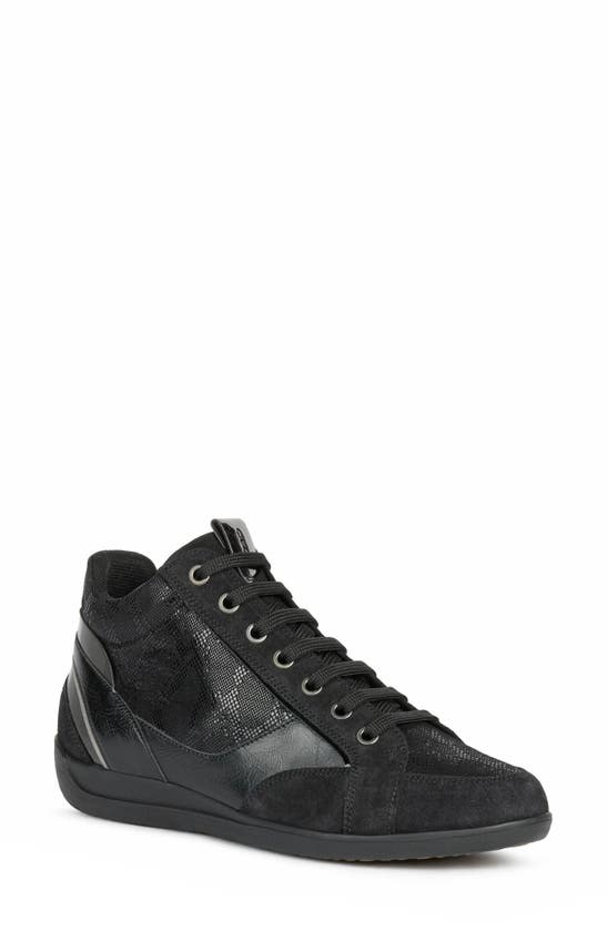 langs Bot relais Geox Myria High Top Sneaker In Black Oxford | ModeSens