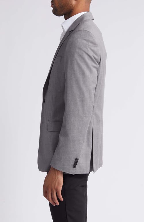 Shop Hugo Boss Boss Huge Virgin Wool Blazer In Medium Grey