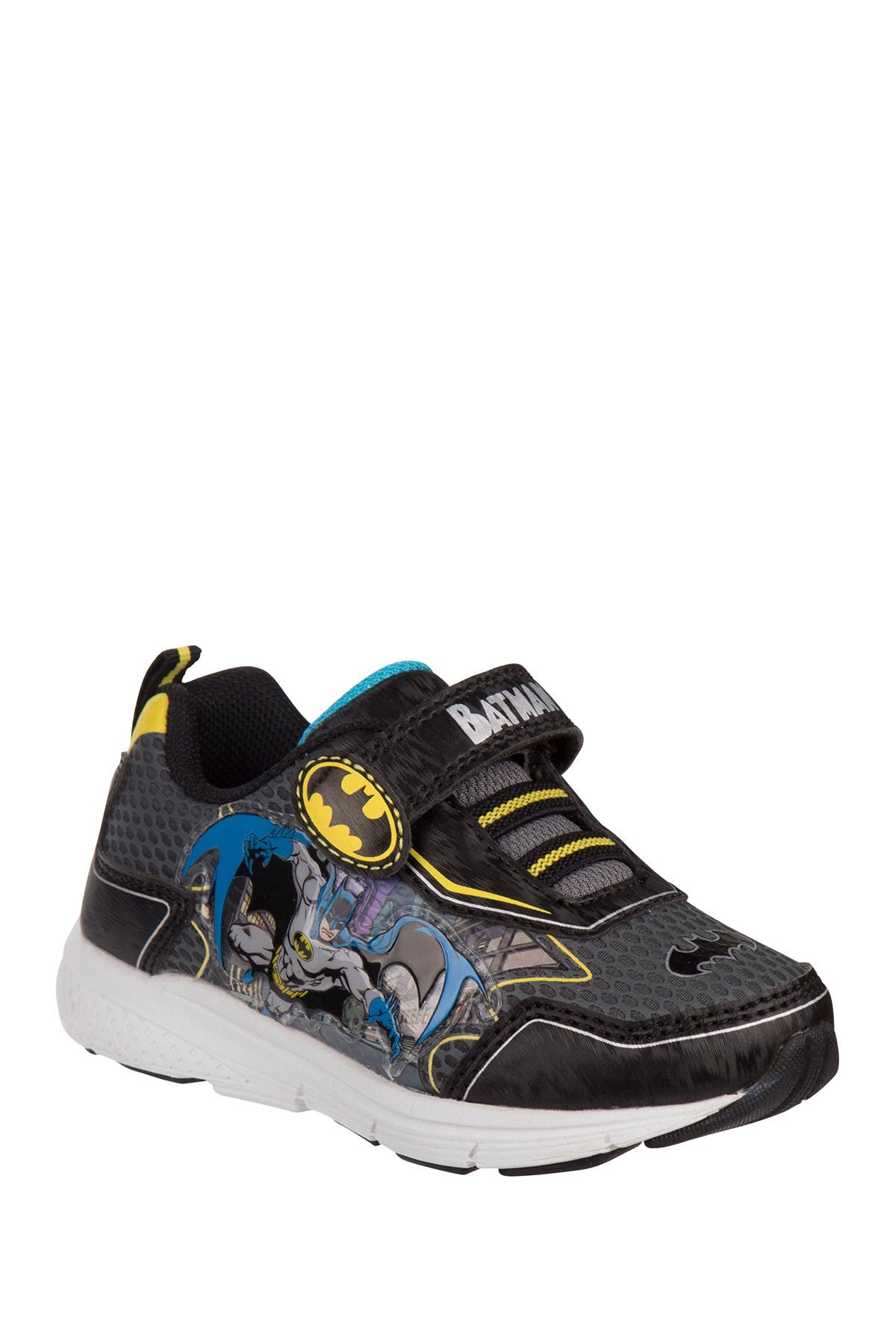 Josmo Kids' Dc Batman Sneaker In Black/yellow