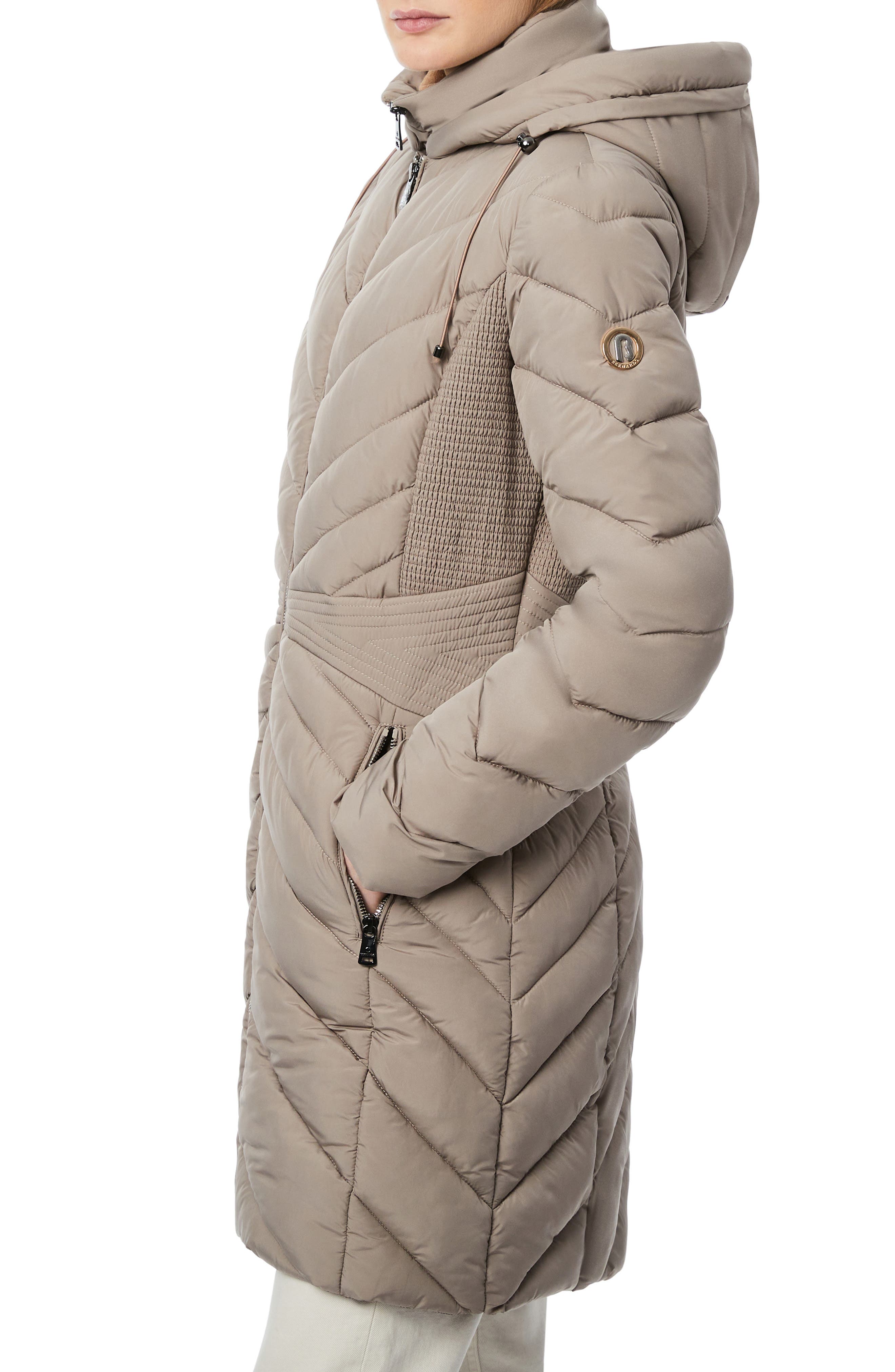 bernardo long down coat