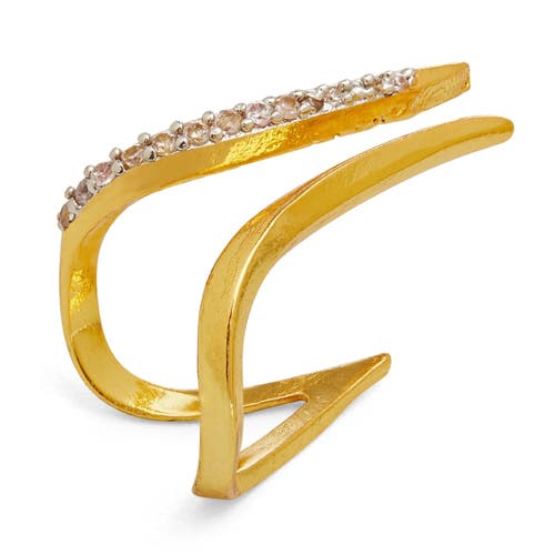Dhwani Bhansal Sinna Ring In Gold Plated