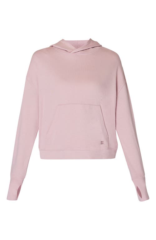 Shop Sweaty Betty After Class Organic Cotton Blend Hoodie In Pirouette Pink