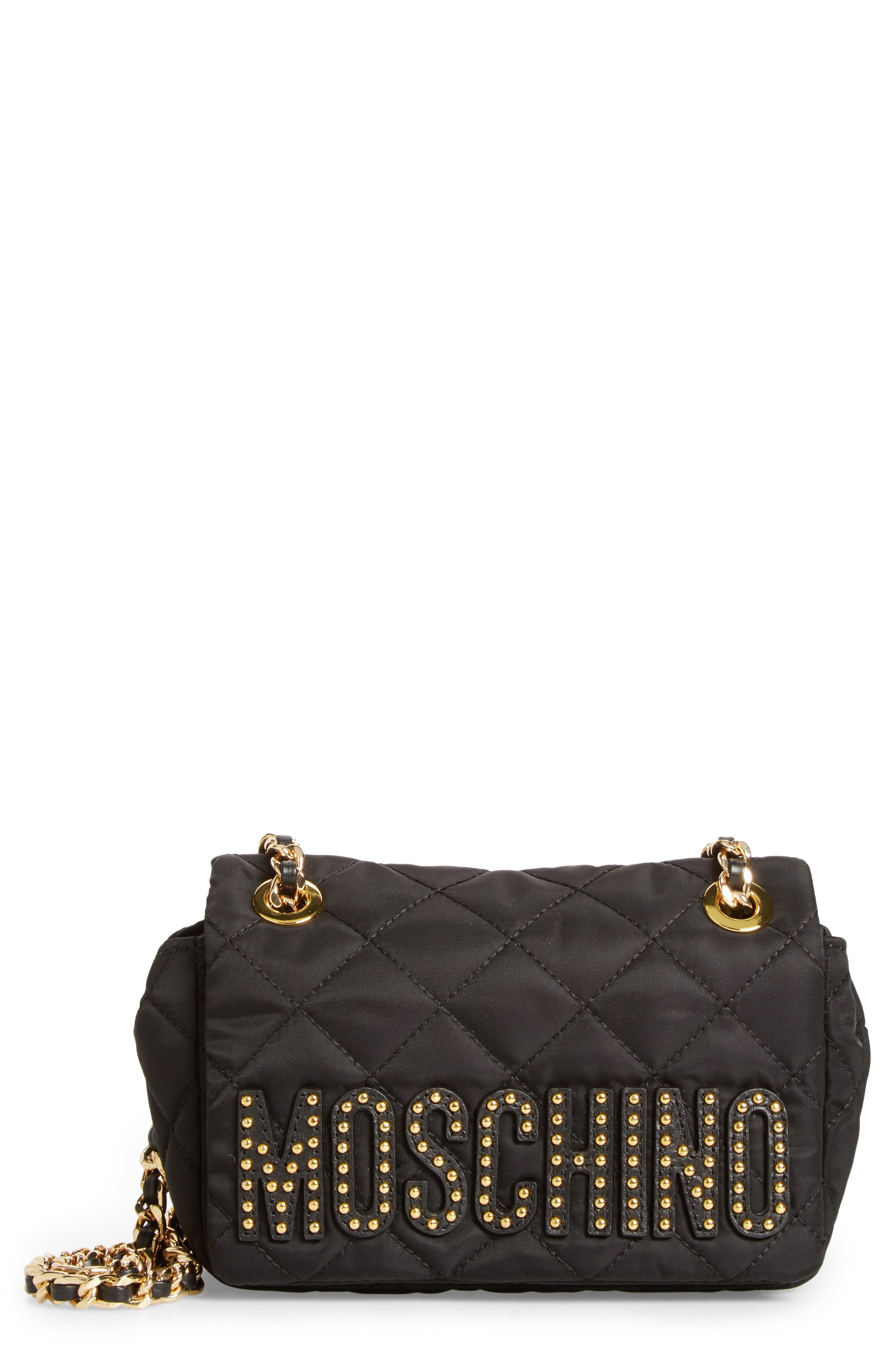 moschino quilted purse