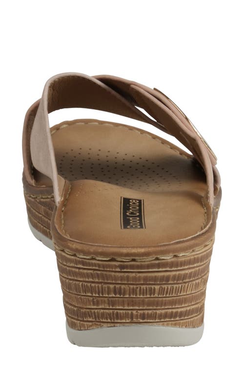 Good Choice New York Demi Platform Wedge Slide Sandal In Blush