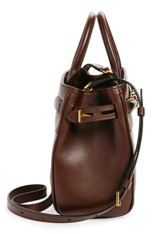 Shop Tom Ford Small Whitney Leather Tote In Saddle Brown