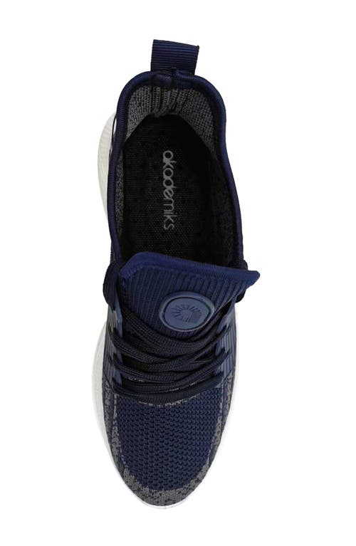Akademiks Flight Sneaker In Navy