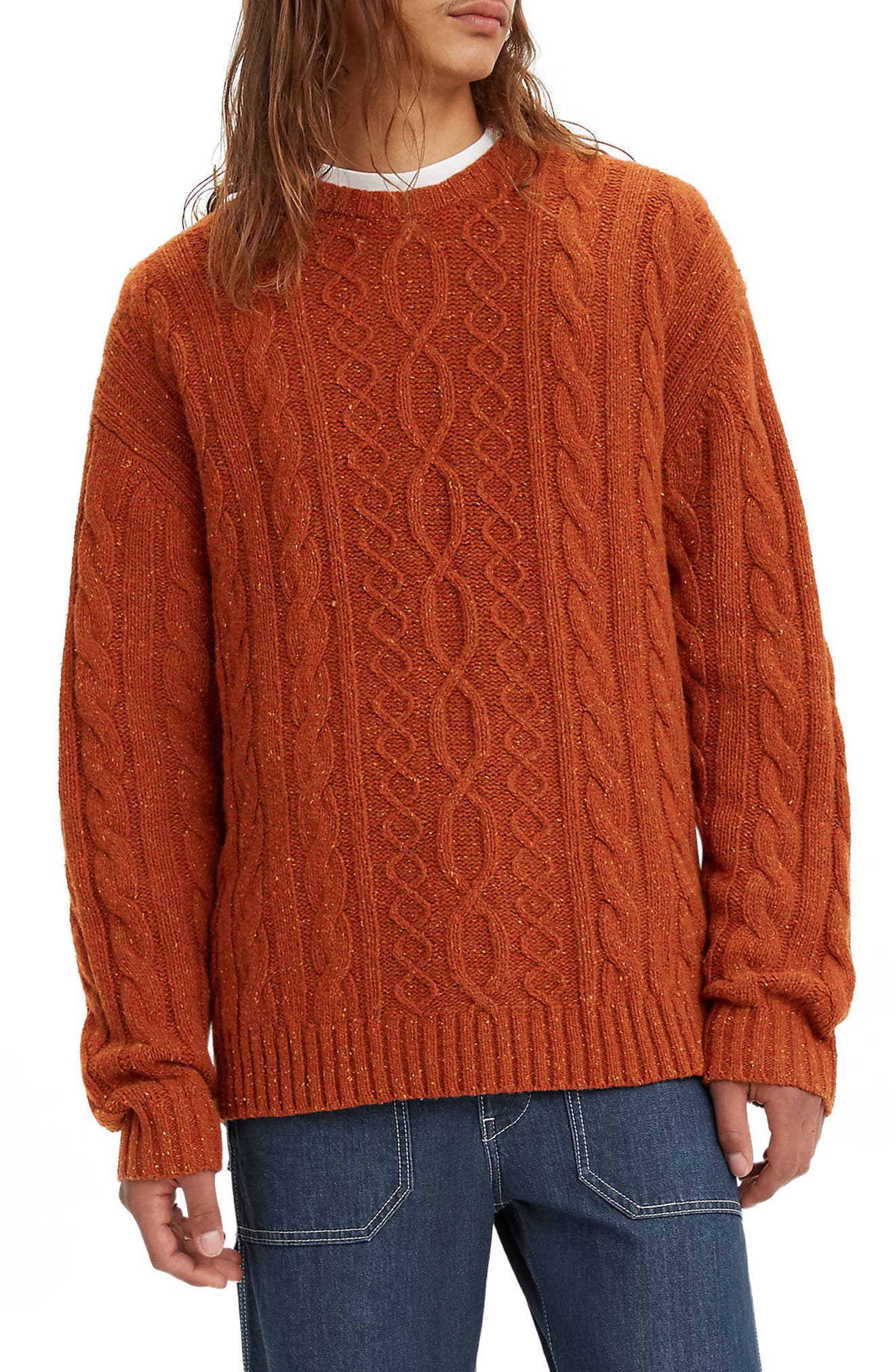 levi's Stay Loose Cable Knit Wool Blend Sweater | Smart Closet