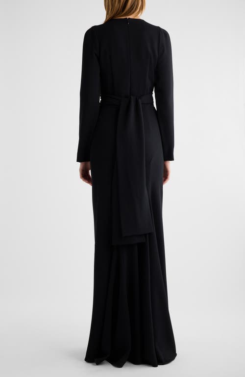 DRIES VAN NOTEN DRIES VAN NOTEN DOFILIA EMBELLISHED LONG SLEEVE GOWN