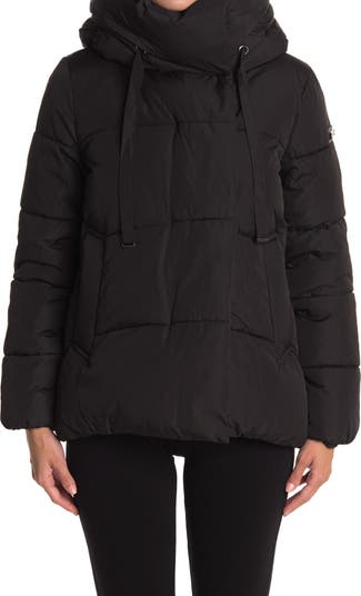 BCBGMAXAZRIA Pillow Collar Hooded Puffer Jacket Nordstrom