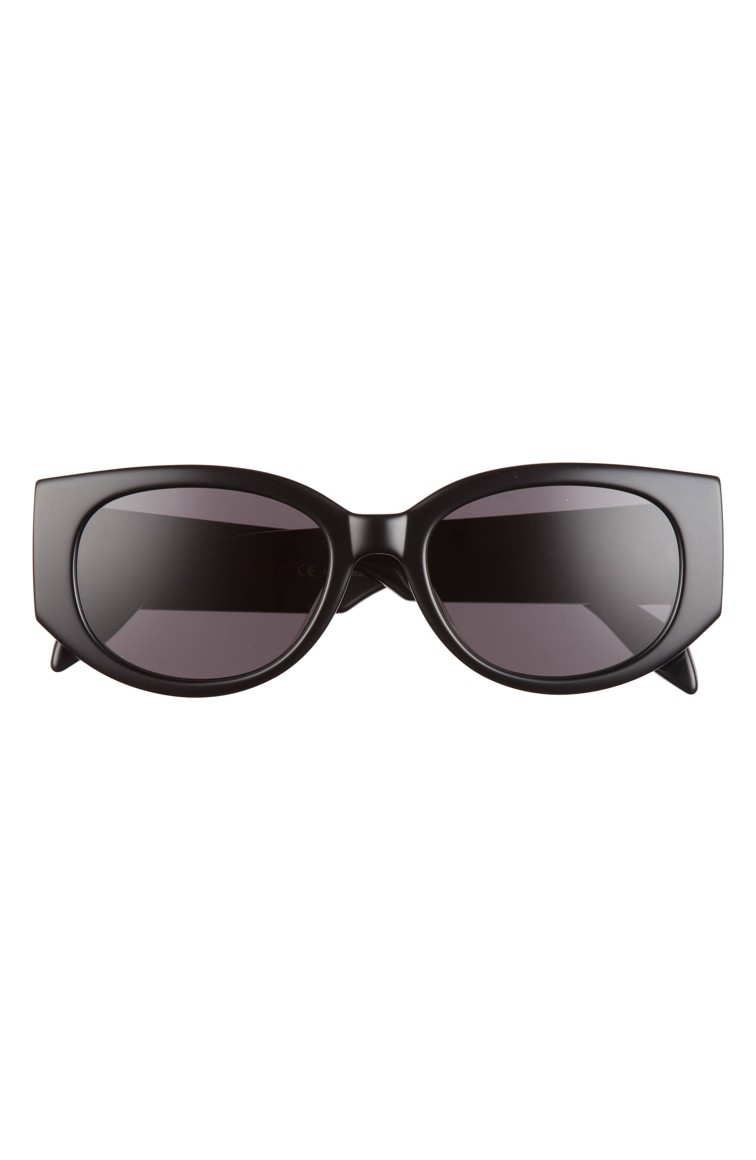 Alexander McQueen 54mm Rectangular Sunglasses in Black/Red at Nordstrom