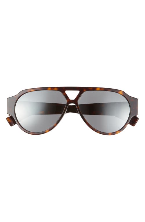 Shop Bottega Veneta 59mm Pilot Sunglasses In Havana